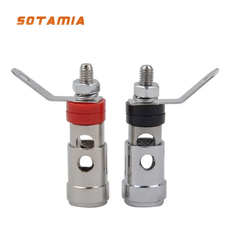 

SOTAMIA 2Pcs Audio Sound Speakers Box Terminal Active DIY Speaker Parts Accessories For Home Theater