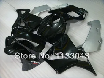 

OEM Quality Injection fairings for HONDA CBR600RR 03 04 F5 black silver CBR 600 RR 2003 2004 100% Fit fairing kits #811F +100%Fi