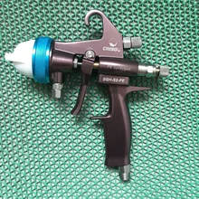 SAT1202 pneumatic paint sprayer nano chrome double nozzle pressure feed paint gun for car professional spray gun airbrush gun SAT1202 pneumatic paint sprayer nano chrome double nozzle pressure feed paint gun for car professional spray gun airbrush gun