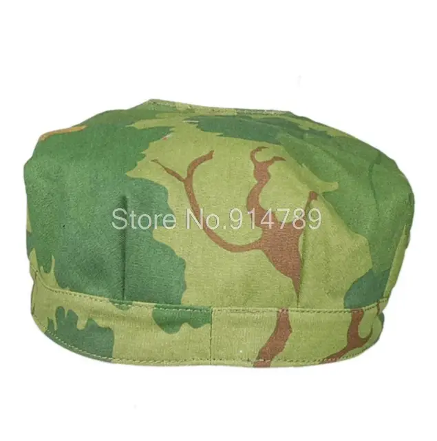 VIETNAM WAR US MITCHELL CAMO UTILITY CAP SIZE L-34353