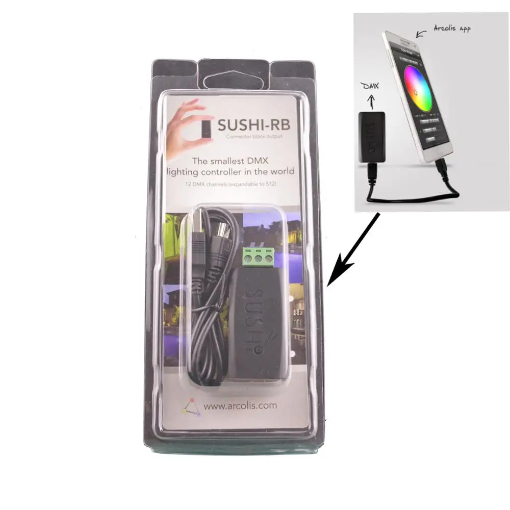 

Mini DMX Master Controller USB To DMX Adapter Small DMX512 Dimmer Controller DMX512 software Control PC Satge