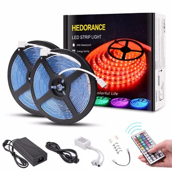 

LED Strip Lights, 32.8ft 300 LEDs SMD 5050 RGB Color Changing LED Light Strip, IP65 Waterproof Tape Lighting with 44 Key ST50