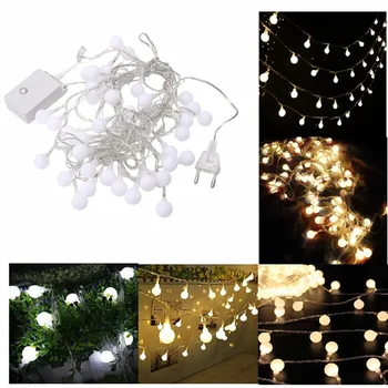

Holiday Lamp string USB 2M 3M 5M 10M Fairy Garland Ball LED String Light Battery Operated Christmas Wedding Party AC 220V Plug