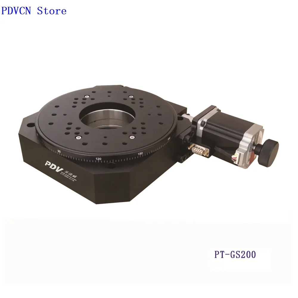 

PDV PT-GS200Motorized Rotary Stage, Motorized Rotation Strage ,Optical Rotating Platform sliding platform Diameter 200mm