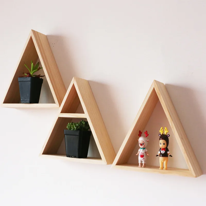 Nordic Style Wood Shelf Wall Natural Wood Shelf Decor Scandinavian Style Living Room Wall Shelf For Kids Room Children Decor
