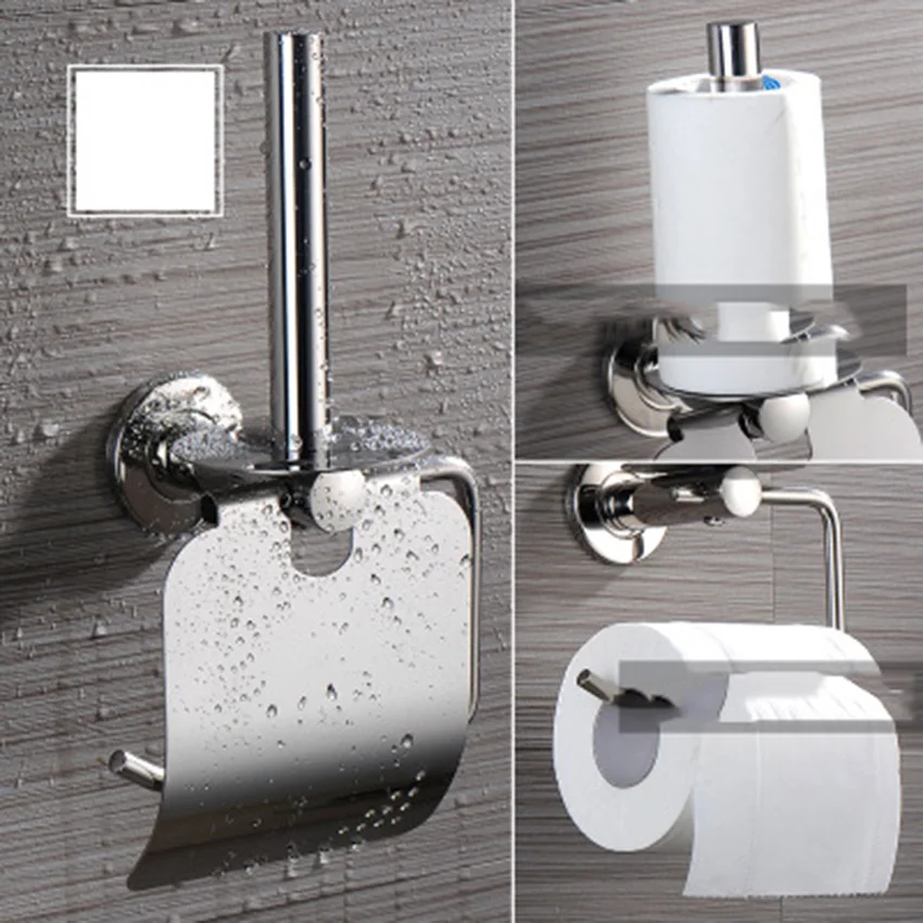 LF82001 диспенсер для туалетной бумаги из нержавеющей стали, стоячий держатель для туалетной бумаги, держатель для туалетной бумаги, всасывающий держатель для туалетной бумаги с черепом