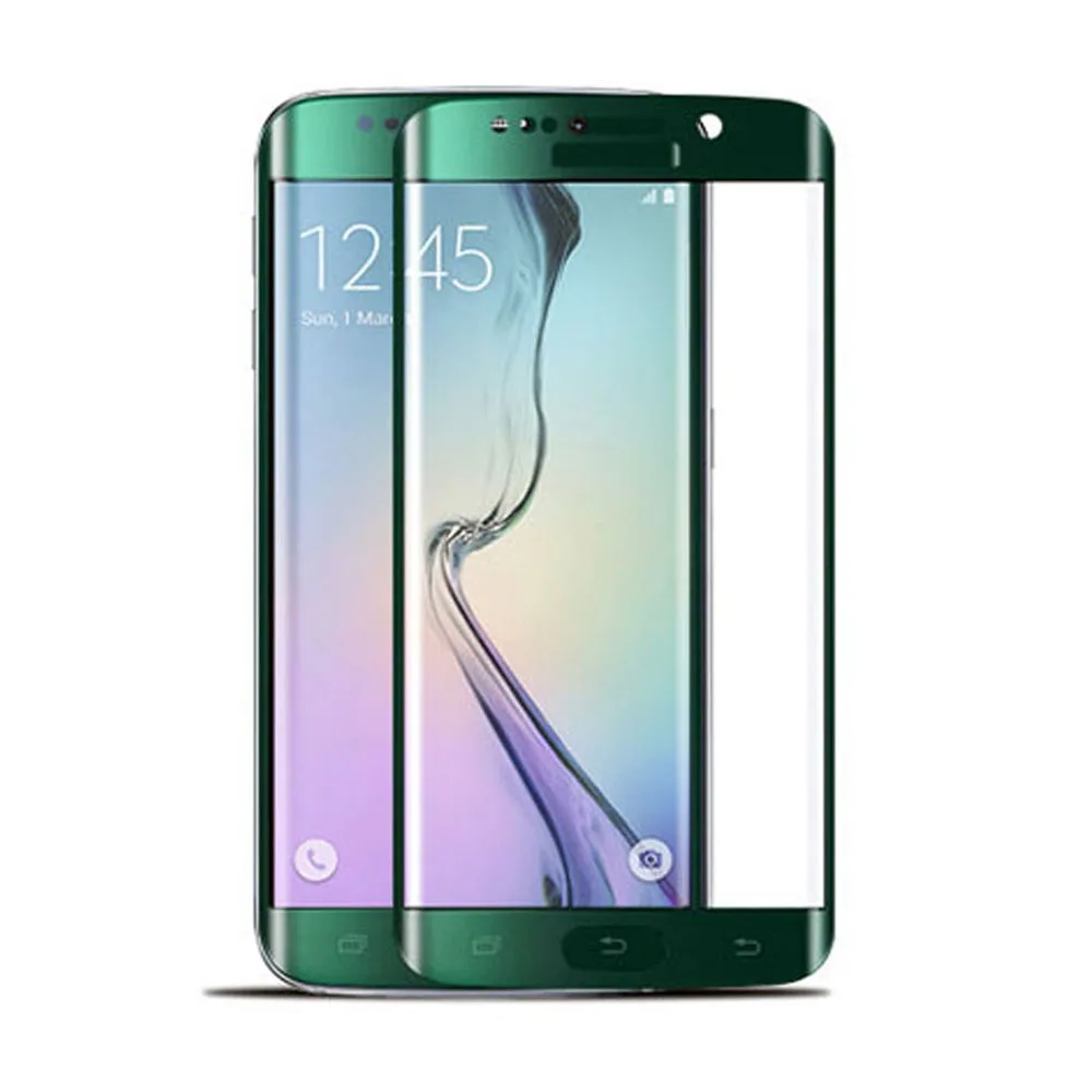 0.2mm S6 Edge Electroplated Tempered Glass Phone Front Screen Protector