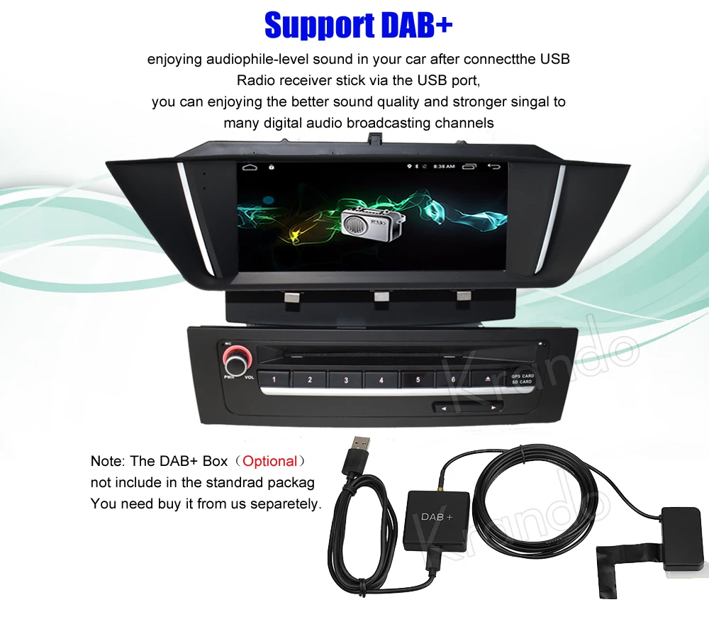 Excellent Krando Android 8.1 9" (no dvd) car audio navigation gps for BMW X1 E84 2009-2013 radio multimedia entertainment system OBD2 11