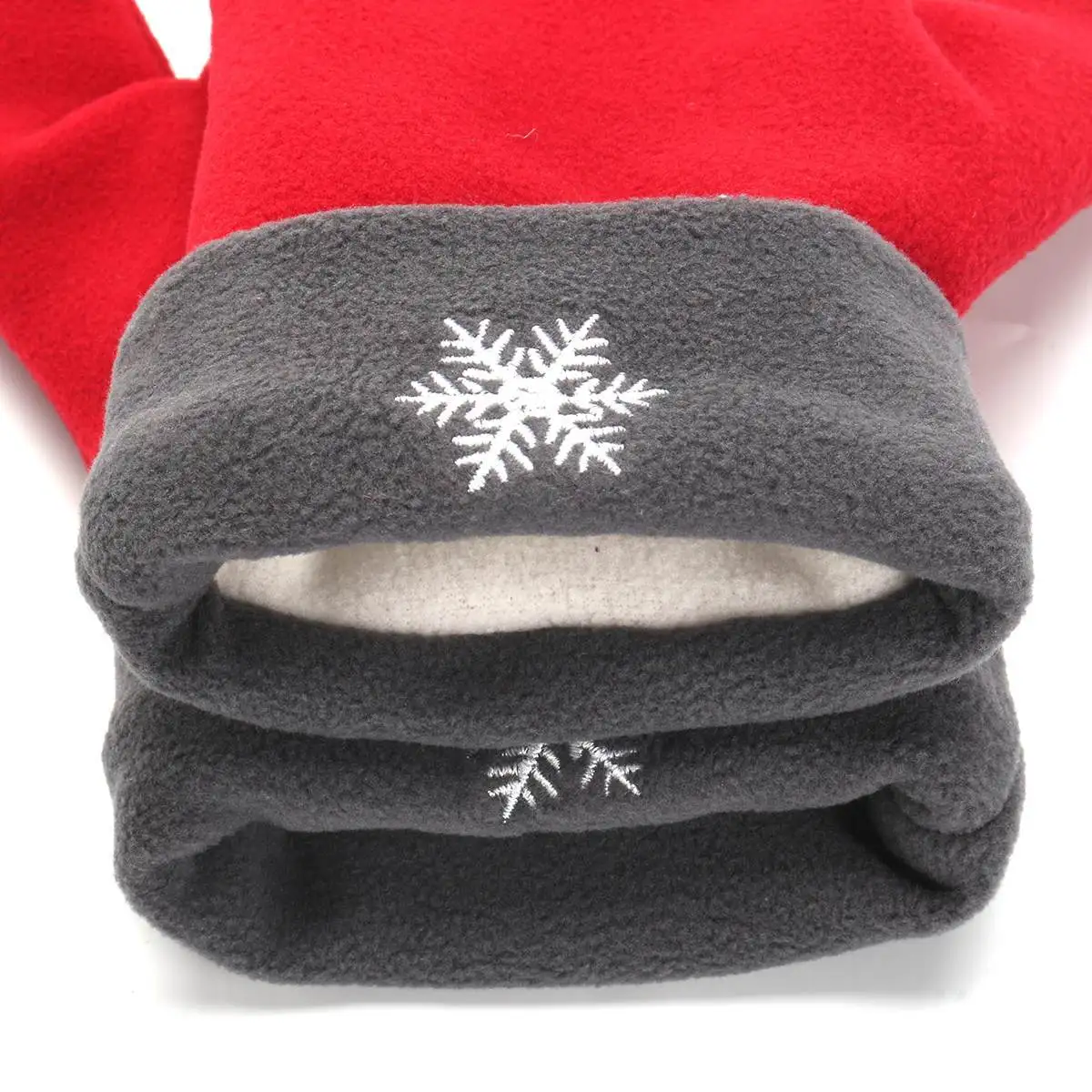 3pcs/set Couple Polar Fleece Gloves Winter Thicken
