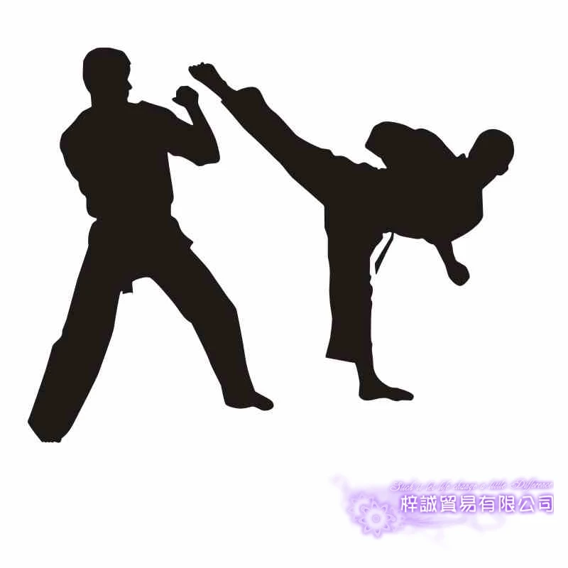 

DCTAL Boxing Club Taekwondo Karate Sticker Kick Play Car Decal Free Combat Posters Vinyl Striker Wall Decals Decor