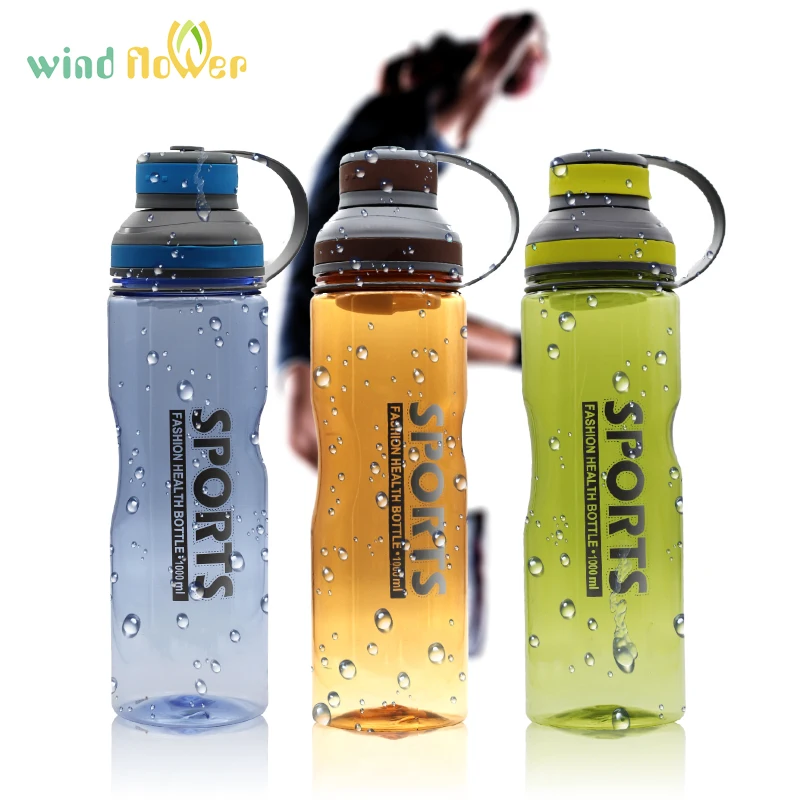 

Wind flower Large Capacity Plastic Water Bottles Camping Training Bicycle Drink Water Bottle Outdoor Sports Portable