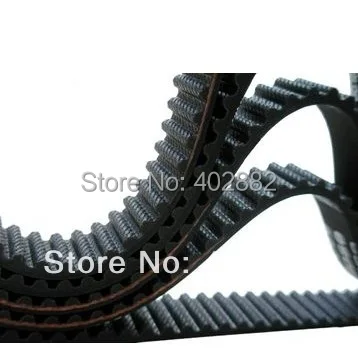 2Pcs HTD3M-231 Width 7mm Arc Teeth Rubber Synchronous Belt, Pitch 3mm