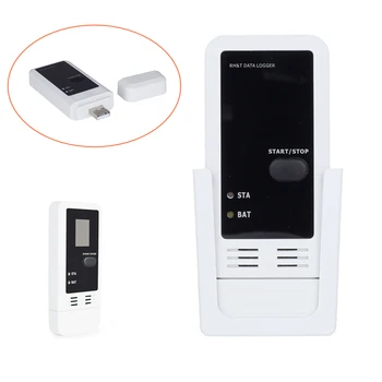 

USB 2.0 Digital Hygrometer Thermometer Temperature Humidity Data Logger Recorder -35 To +80 Degree Household Moisture Meter