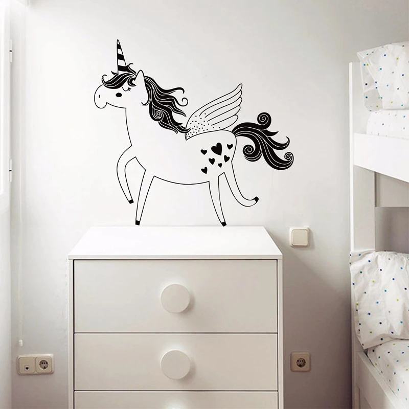 Magical Unicorn Wall Sticker Nursery Art Decor , Removable Unicorn