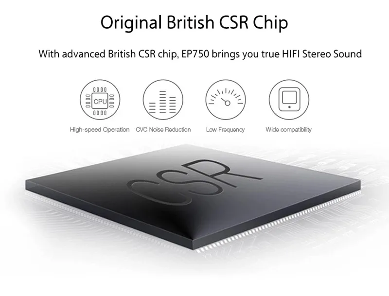 August EP750 Active Noise Cancelling Bluetooth Wireless Headphoens with CSR
