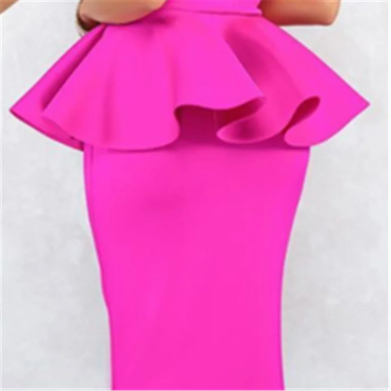 Women's Bodycon Peplum Dress Off-Shoulder Dinner Date Night Celebrate Party Club Tight Evening Tunic Christmas Clothes image 3