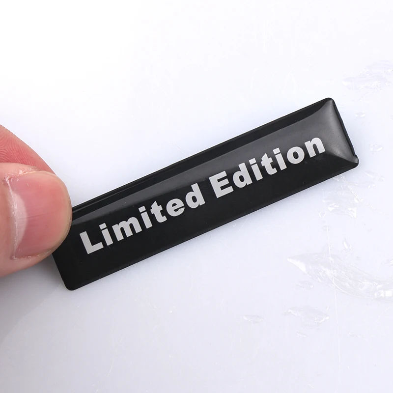 4Pcs Car-styling 3D 6CM*1.4CM LIMITED EDITION Creative Badge Emblem Epoxy Sticker On Car Stickers and Decals Window Sticker