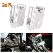 Мотоцикл Серебряный Руль Riser Up Backs двигается кронштейн комплект зажим для BMW F700GS 2013- F650GS 2008