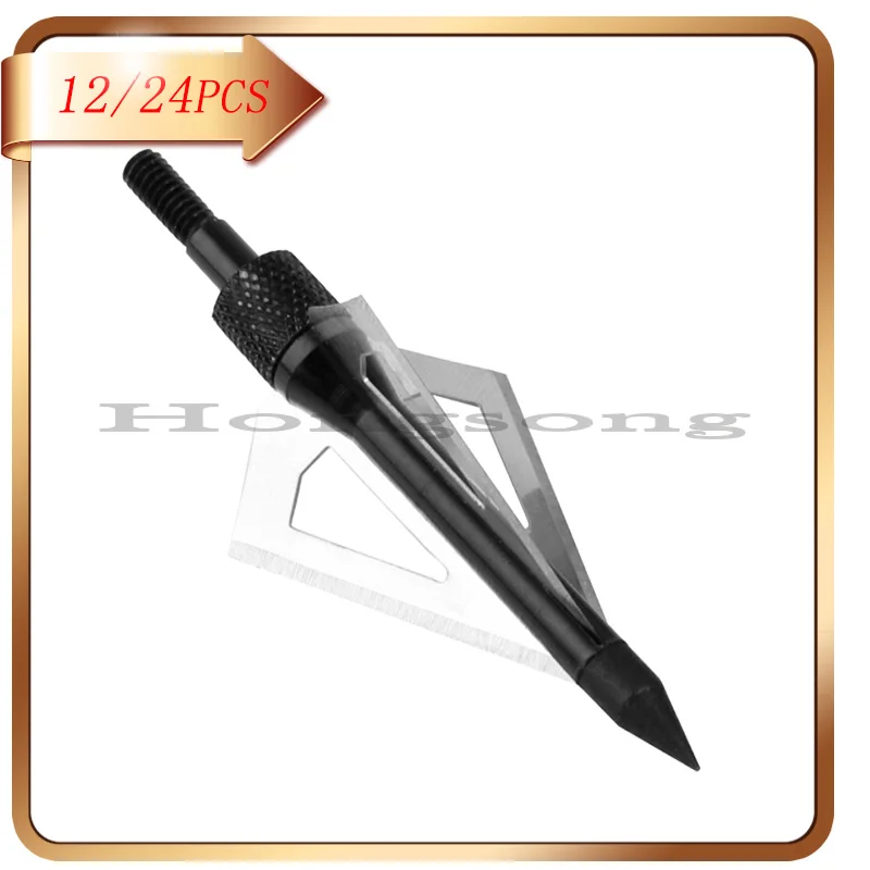 Buy 24Pcs Hunting Archery Broadhead Arrows 3 Blades