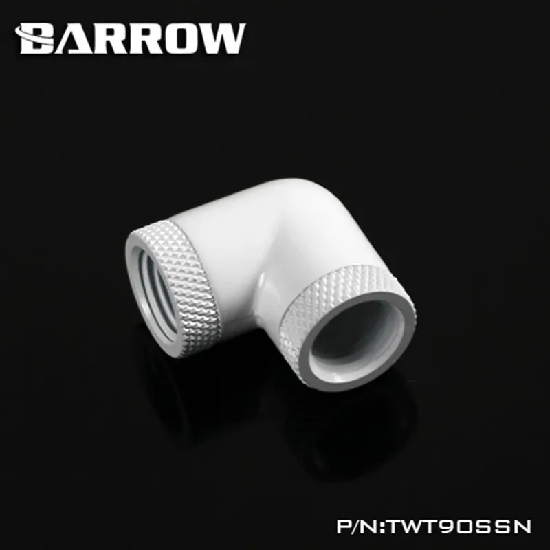 Barrow Black Silver G1/4 ''thread 90 градусов два поворотных адаптера вращающиеся на