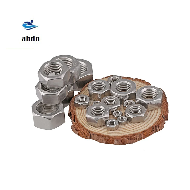 

Metric thread DIN934 M1.6 M2 M2.5 M3 M4 M5 M6 M8 M10 M12 M14 M16 M18 M20 304 Stainless Steel Hex Nuts