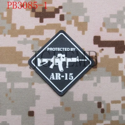 Защищенный AR15 боевой дух тактических военных 3D ПВХ патч - Цвет: pb3085 White