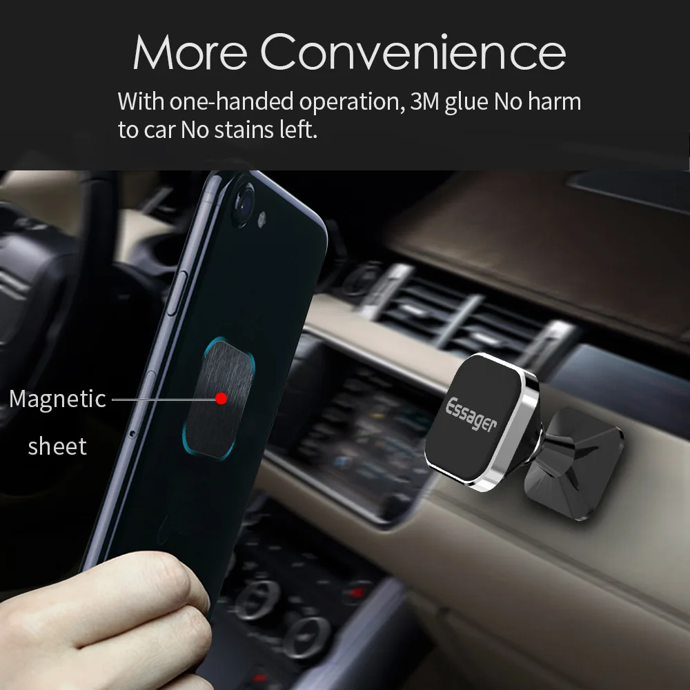 Essager Magnetische Auto Telefon Halter Für iPhone Samsung Platz Halter Für Telefon in Auto Magnet 