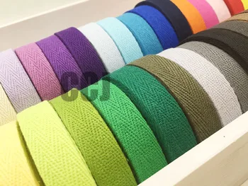 

(15mm*50y/roll) herringbone/twill cotton tape/cotton webbing/Bias binding tape for Diy bag,craft projects