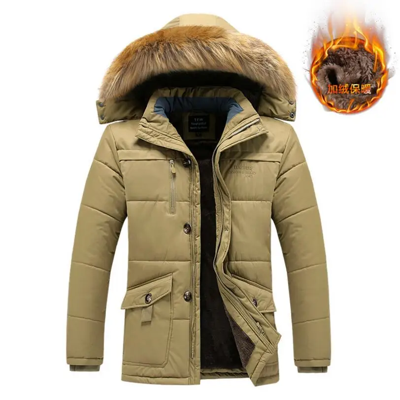 Новые зимние куртки, мужские повседневные длинные пальто с капюшоном, пуховики, теплые парки, большие размеры, мужские зимние пальто и куртки, размер 8XL