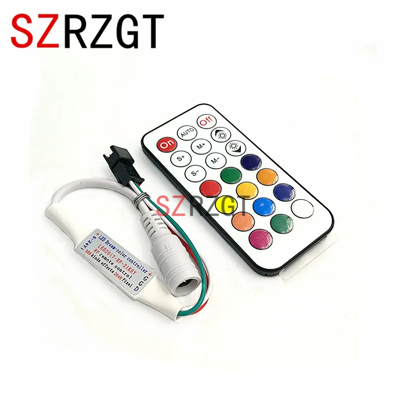 

21key RF Wireless Controller Led pixel Modules strip light controller WS2811 WS2812B remote control panel