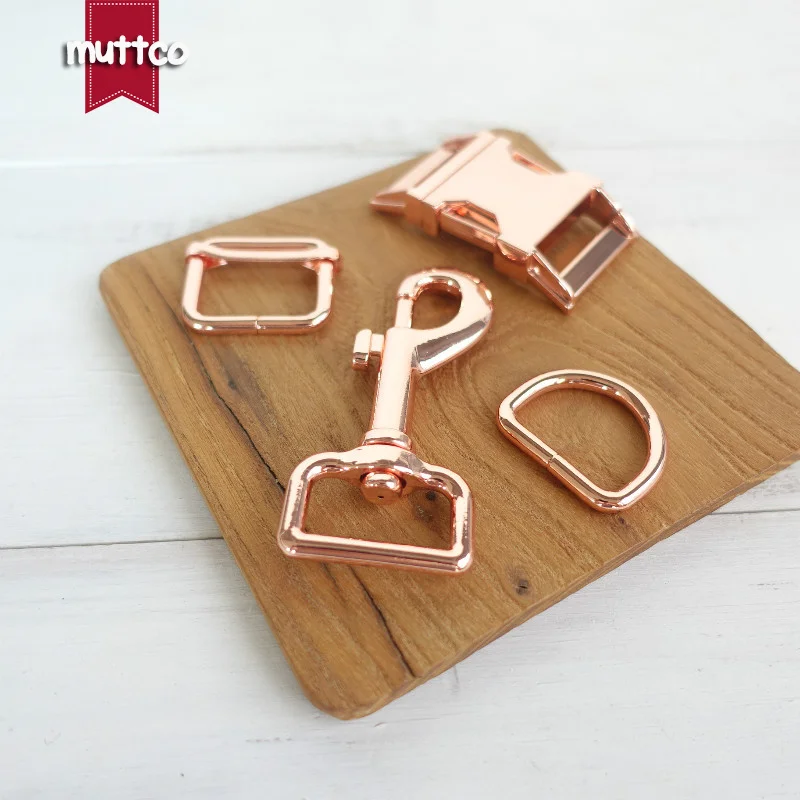 

50sets/lot (metal buckle+adjust buckle+D ring+metal dog clasp/set) wholesale accessory 25mm DIY dog metal accessories Sewing