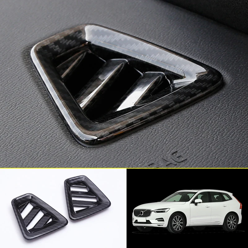 Car Styling 2PCS ABS Plastic Interior Upper Air Condition Vent Outlet