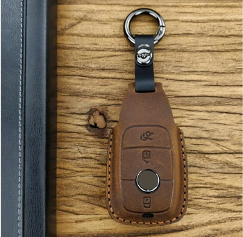 

High Quality Handmade Car Key Cover Case Holder Shell For Mercedes Benz C Class W205 C200 C180 C260 C300 E Class W213 E200 E300