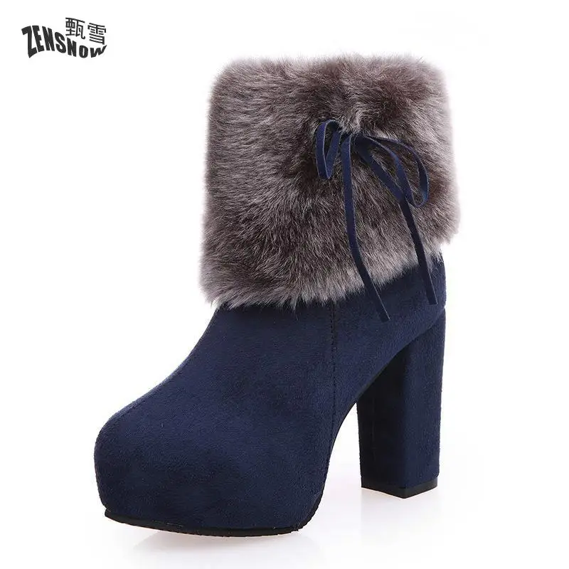 

The new design style of the new fashion casual women's boots with soft and warm interior comfort