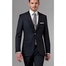 Custom Made Groom Suits Wedding Mens Black Suit Mens Suits with Pants Real Pictures Mens White Suits for Weddings (Jacket+Pants)