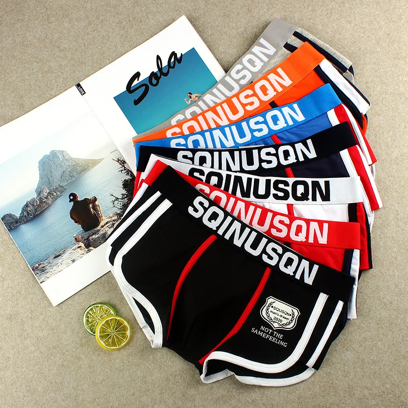 

Brand Mens Boxer Cotton Sexy Underwear Men Comfort Male Panties U Convex Underpants Man Breathable Cuecas Homewear Plus Size