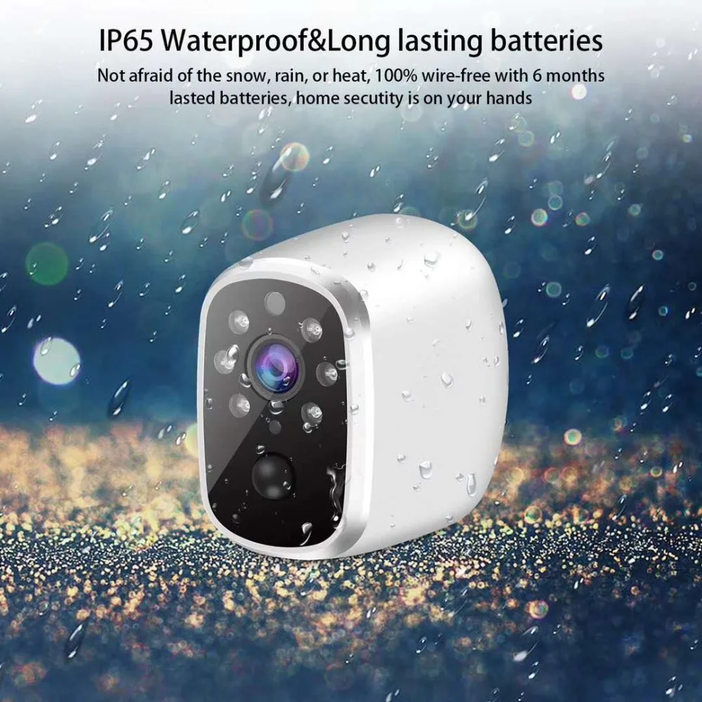 Wire free 720p Low Power Comsunption IP Camera With Hotspot AP