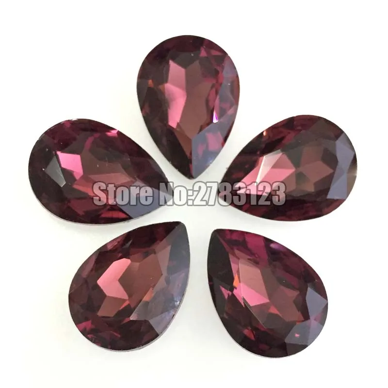 

Free shipping DR wine red pointback high quality AAA+ Glass Crystal loose rhinestones, Nail/ clothing accessories SWSP016