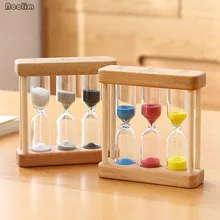1/3/5 минут деревянные песочные часы милые 3-в-1 Многофункциональный могут быть использованы для Офис Чай Украшение стола подарки на день рождения для детей