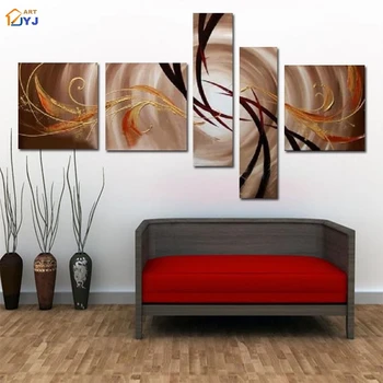 

Gold Line Large Picture Wall Art Gift for Living Room Hand Painted Modern Abstract Oil Painting on Canvas Home Decor JYJLV169