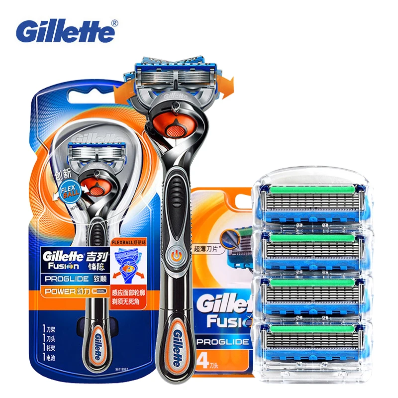

Gillette Fusion Proglide Flexball электрическая бритва, электрические бритвы, лезвия, безопасное бритье, Мужская бритва для бороды, 1 держатель, 5 лезвий
