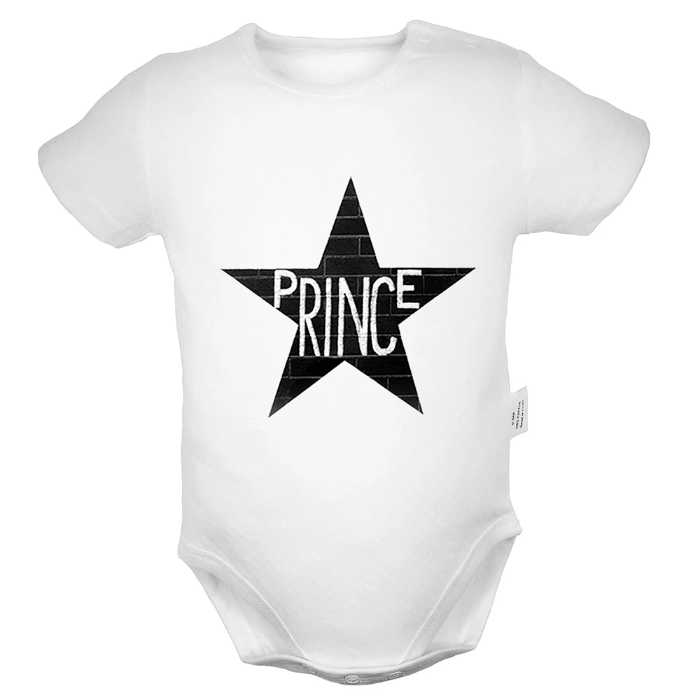 

Prince Rogers Nelson three eyes glasses Star Design Newborn Baby Boys Girls Outfits Jumpsuit Print Infant Bodysuit Clothes Sets