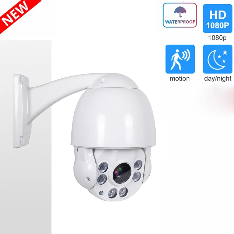

1080P 2MP 5MP PTZ 10X ZOOM IP Camera Speed Dome PTZ Outdoor IP66 Onvif IR 50M CCTV Security Video Surveillance Camera