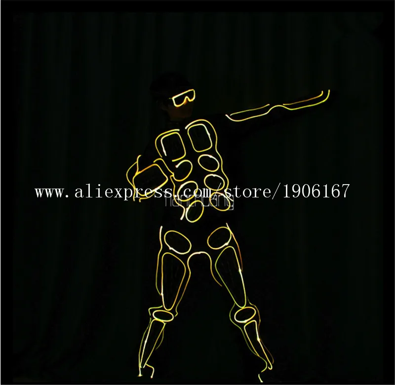 rogrammabl DMX led costumes ballroom dance RGB robot suit dj disco bar party stage wears luminous clothe performance tkv2
