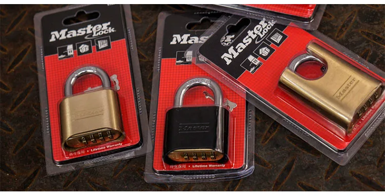 MASTER LOCK Tamper-proof Anti-corrosion Anti-rusting Waterproof Brass Password Combination Code Lock Padlock Anti-theft 178MCND (6)