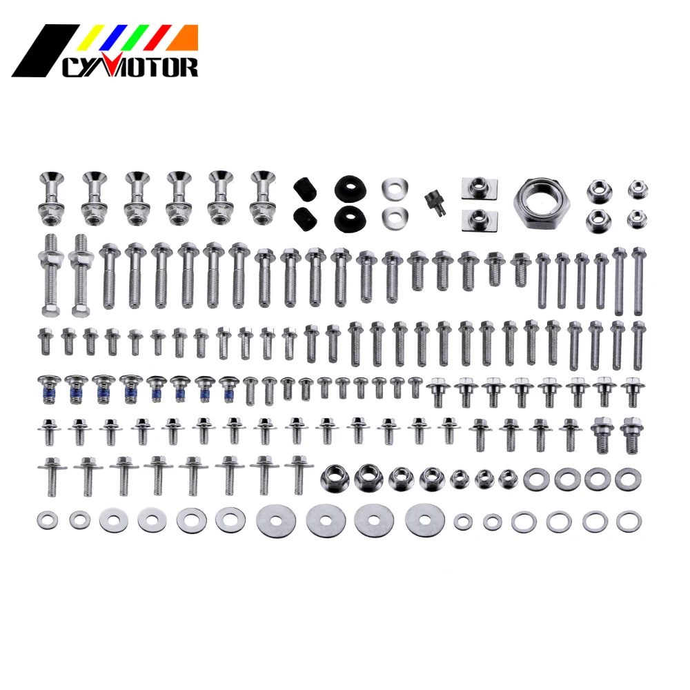 Набор фиксированных крепежных болтов для Kawasaki KX KXF 154 125 250 450 2003 2004 2005 из стали