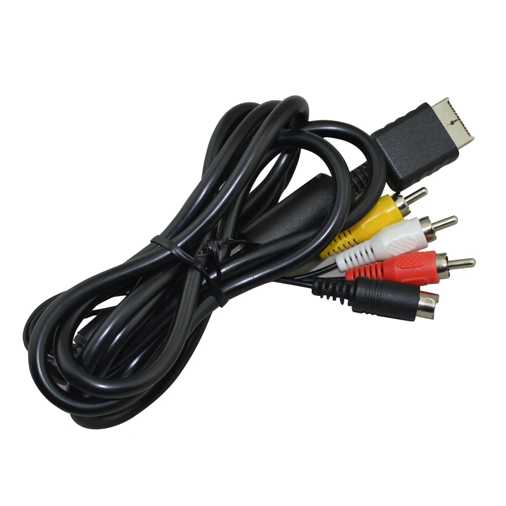 10 шт. Высокое качество 2in1 аудио-видео кабель провод S-video кабель AV для PS2 для PS3 для Playstation 2, 3