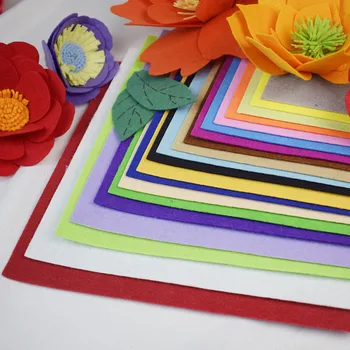

1.5mm Polyester Square Felt Fabric Non woven vilt fieltro para manualidades diy Handmade craft Design Sewing Material 30x30cm