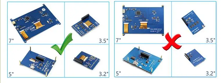 E & M 7 дюймов 800x480 емкостный сенсорный IPS touch Экран дисплея ЖК-дисплей Мониторы модуль ГМДИ Портативный Raspberry Pi 3 b Оконные рамы 10 Linux