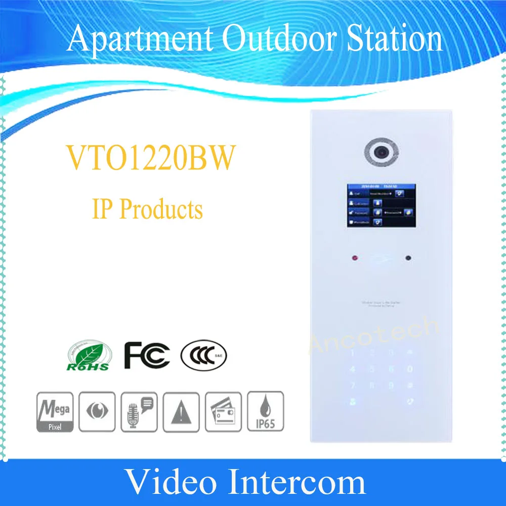 

Free Shipping DAHUA Apartment Outdoor Station Original English Version DHI-VTO1220BW